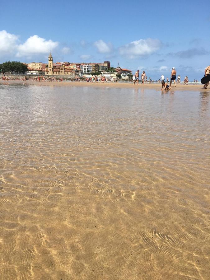 Ferienwohnung Atico Marques Vistas Al Mar - Garaje Opcional Gijón Exterior foto