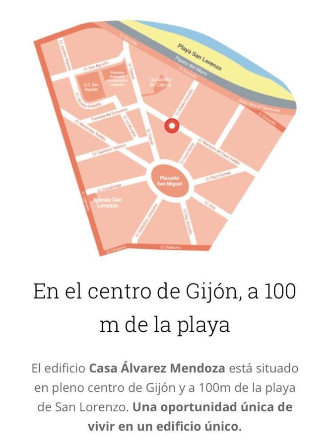 Ferienwohnung Atico Marques Vistas Al Mar - Garaje Opcional Gijón Exterior foto