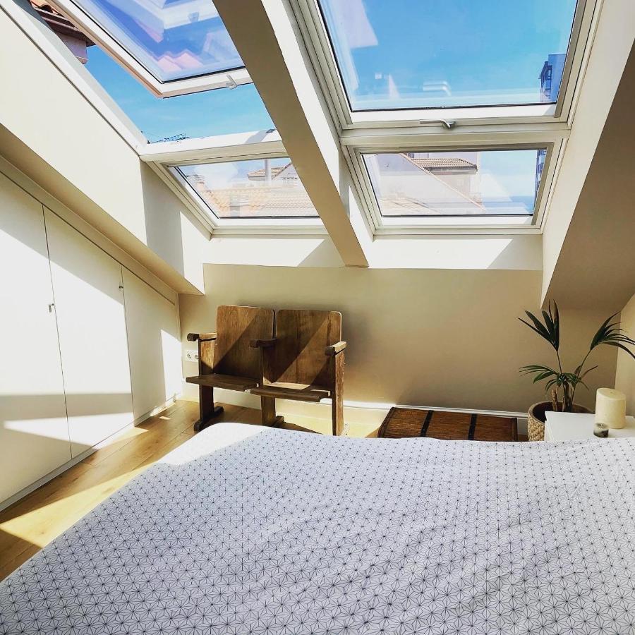 Ferienwohnung Atico Marques Vistas Al Mar - Garaje Opcional Gijón Exterior foto